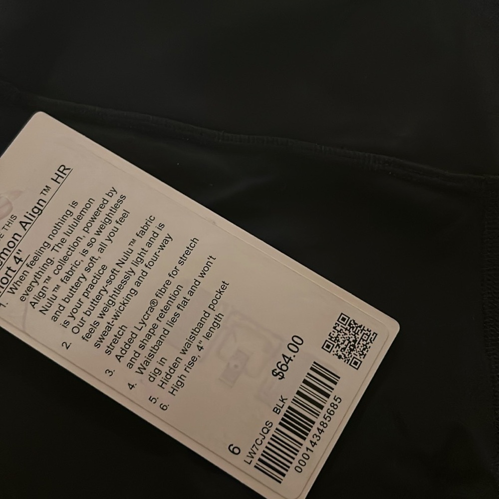 NWT NEW lululemon Align™ High-Rise Short 4"